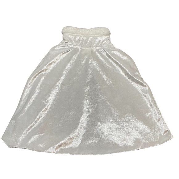 Disney White Velvet Cape Size 5 6 - Picture 3 of 6